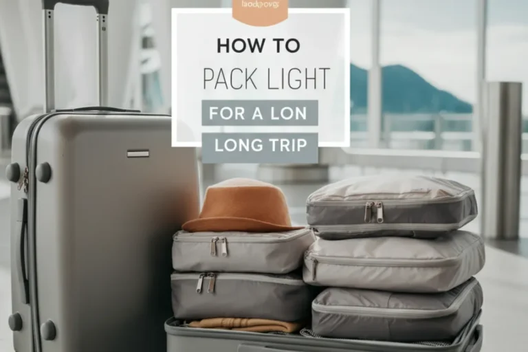 How to pack light for a long trip