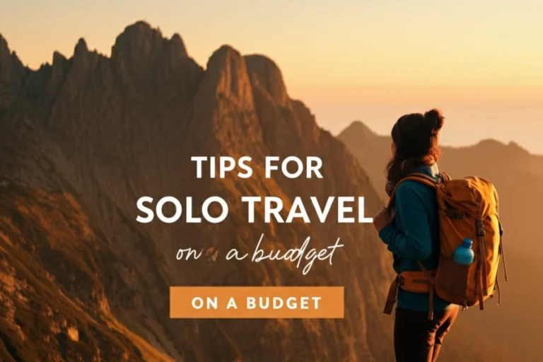 Tips for solo travel on a budget
